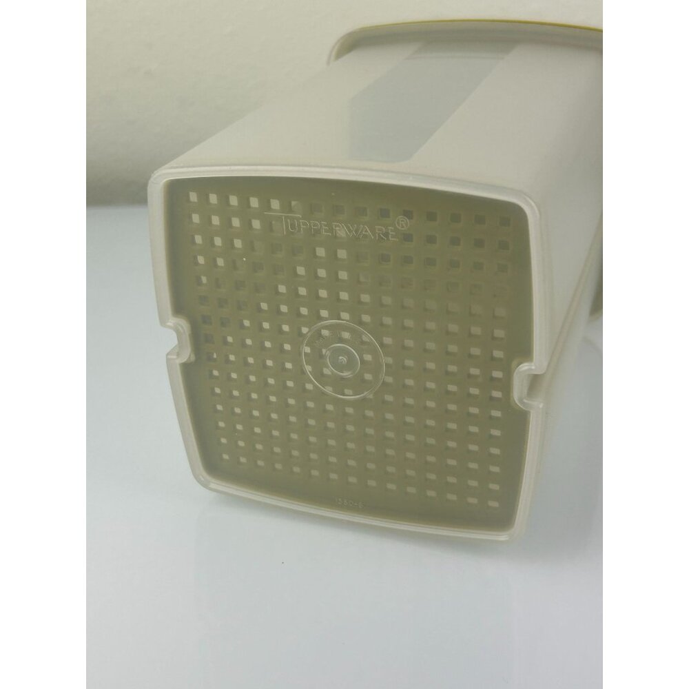 Vintage 70s Tupperware Pick-a-Deli Pickle Keeper Strainer Avacado Green Retro - Picture 5 of 13